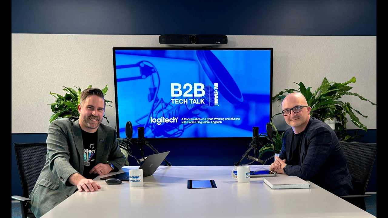 Fabien Degueldre and the host on Ingram Micro New Zealand’s B2B Tech Talk